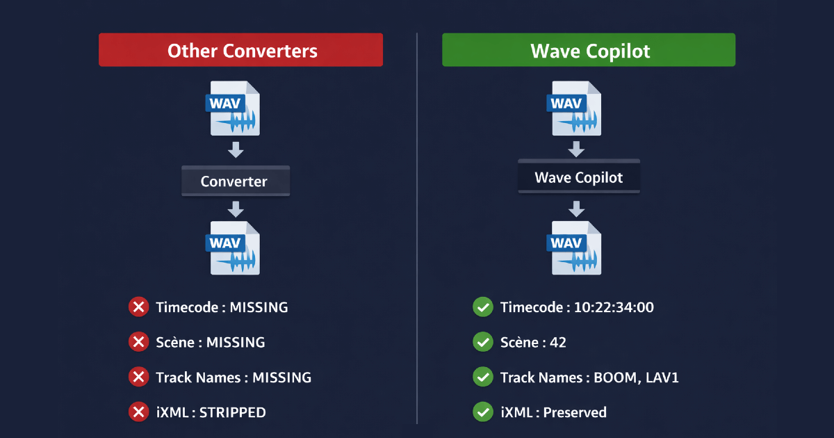 How to Convert WAV Files Without Losing Metadata or Timecode