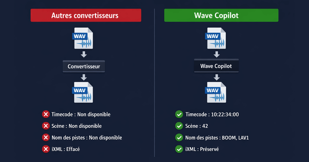 Comment convertir des fichiers WAV sans perdre les métadonnées ni le ...